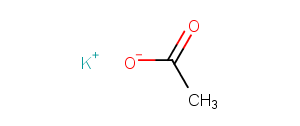 Potassium acetate Chemical Structure