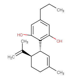 Cannabidivarin Chemical Structure