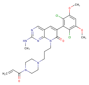 PRN1371 Chemical Structure