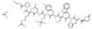 Buserelin Acetate (57982-77-1 free base) Chemical Structure