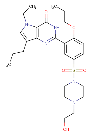 Mirodenafil Chemical Structure