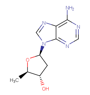 2',5'-Dideoxyadenosine Chemical Structure