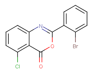 2-(2-bromophenyl)-5-chloro-4H-3,1-benzoxazin-4-one Chemical Structure