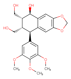 Picropodophyllol Chemical Structure