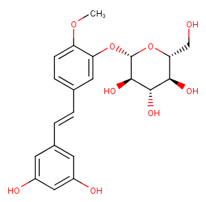 Rhapontigenin 3'-O-glucoside Chemical Structure