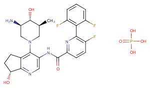 Uzansertib phosphate Chemical Structure