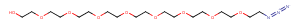1984776-37-5 Azido-PEG9-alcohol Chemical Structure