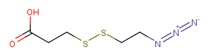 2228857-32-5 Azidoethyl-SS-propionic acid Chemical Structure