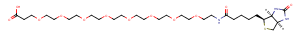 Biotin-PEG8-acid Chemical Structure