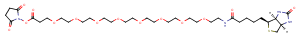 Biotin-PEG8-NHS ester