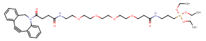 DBCO-PEG4-triethoxysilane Chemical Structure