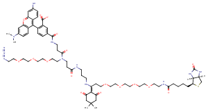 Biotin-PEG4-Dde-TAMRA-PEG3-Azide