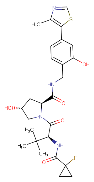 VH032-cyclopropane-F Chemical Structure