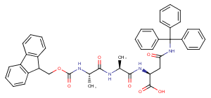 Fmoc-Ala-Ala-Asn(Trt)-OH Chemical Structure