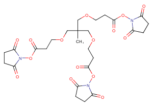 m-C-tri(CH2-PEG1-NHS ester)