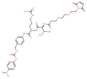2395887-69-9 Mal-PEG2-VCP-NB Chemical Structure