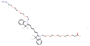 N-(Azide-PEG3)-N'-(PEG4-acid)-Cy5