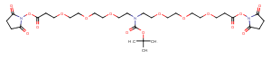 N-Boc-N-bis(PEG3-NHS ester)