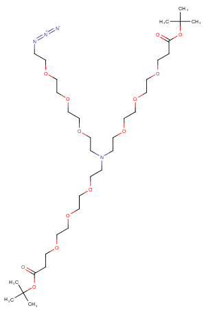 N-(Azido-PEG3)-N-bis(PEG3-Boc)