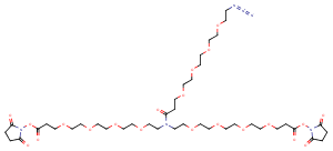 N-(Azido-PEG4)-N-bis(PEG4-NHS ester)