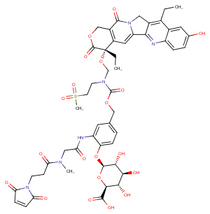 MAC glucuronide α-hydroxy lactone-linked SN-38