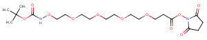 t-Boc-Aminooxy-PEG4-NHS ester