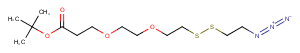 Azidoethyl-SS-PEG2-Boc