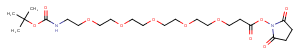 Boc-N-PEG5-C2-NHS ester