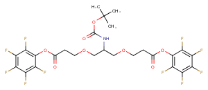 C-NH-Boc-C-Bis-(C1-PEG1-PFP)