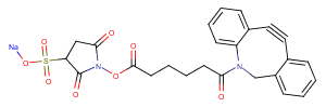TargetMol Chemical Structure DBCO-Sulfo-NHS ester sodium