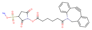 DBCO-Sulfo-NHS ester sodium Chemical Structure