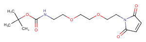 Mal-PEG2-NH-Boc