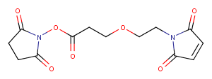 Mal-PEG1-NHS ester Chemical Structure