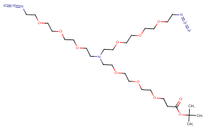 N-(Boc-PEG3)-N-bis(PEG3-azide)
