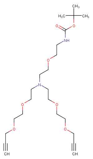 N-(Boc-PEG1)-N-bis(PEG2-propargyl)