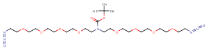 N-Boc-N-bis(PEG4-azide)