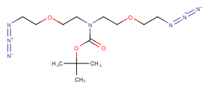 N-Boc-N-bis(C2-PEG1-azide)