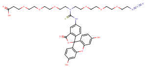 N-(Azido-PEG3)-N-Fluorescein-PEG3-acid