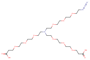 N-(Azido-PEG3)-N-bis(PEG3-acid)
