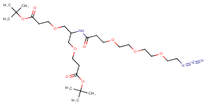 N-(Azido-PEG3)-N-bis(PEG1-t-butyl ester)