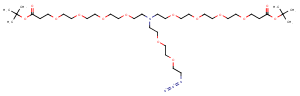 N-(Azido-PEG2)-N-bis(PEG4-Boc)