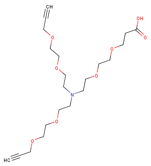 N-(PEG2-C2-acid)-N-bis(PEG2-propargyl)