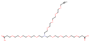 N-(Propargyl-PEG4)-N-bis(PEG4-acid)