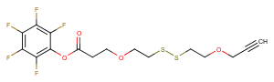 Propargyl-PEG1-SS-PEG1-PFP ester