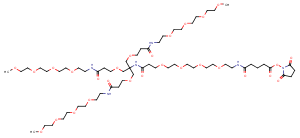 NHS-PEG4-(m-PEG4)3-ester