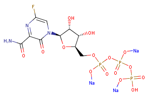 T-705RTP sodium Chemical Structure