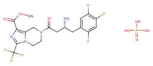 Retagliptin Phosphate Chemical Structure