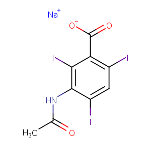 Acetrizoate sodium Chemical Structure
