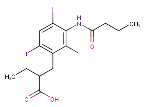 Tyropanoate Sodium Chemical Structure