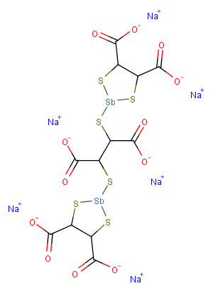 Sodium stibocaptate Chemical Structure